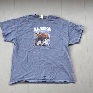 Alaska Graphic T-Shirt in Blue